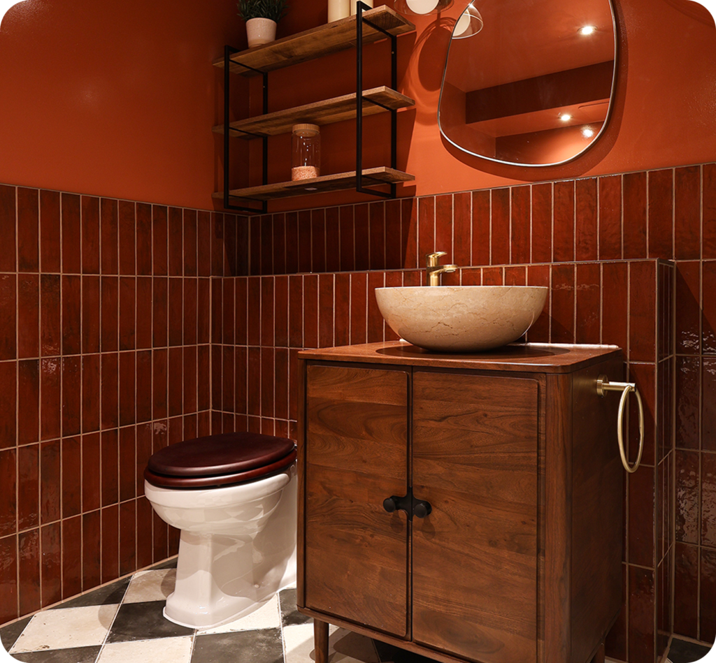 Carys bathroom after her renovation