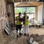 Celia and Pager on site